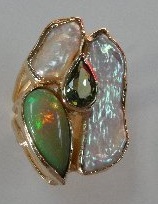 opal 2 pearls grn tourmaline a 104 sm