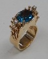 blue topaz two diamonds 15 sm